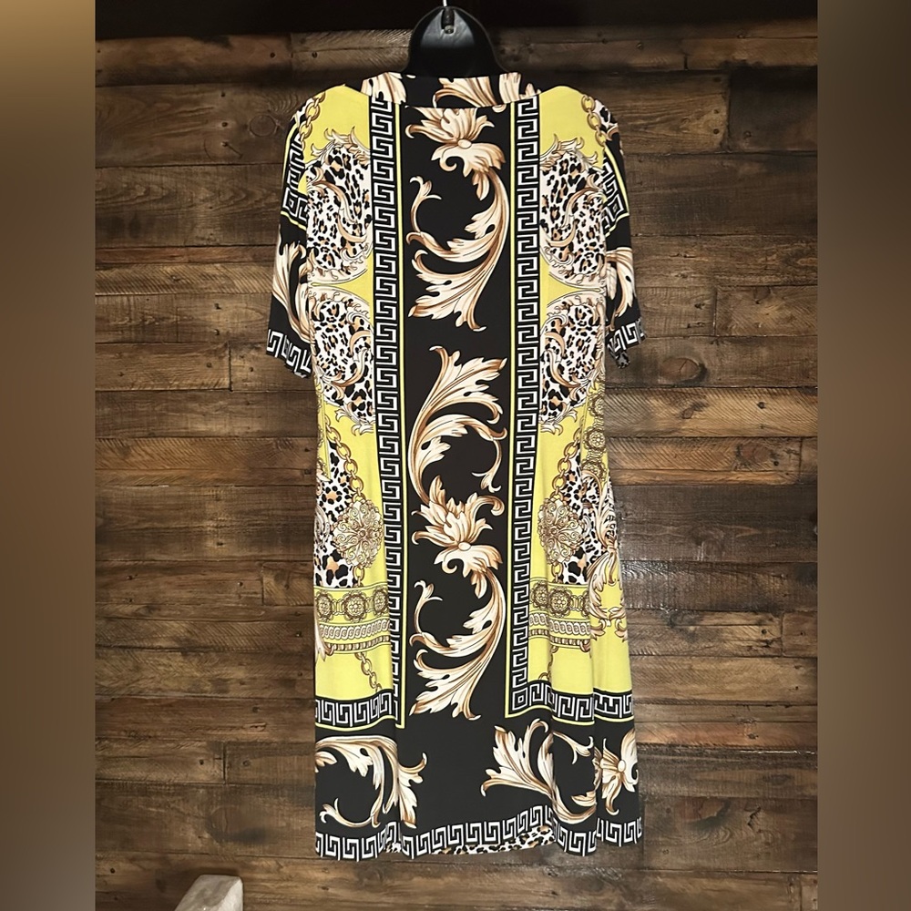 Etcetera Black and Yellow Baroque Dress - Picture 4 of 6
